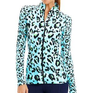 Lorna Jane Wildside Aquarium Leopard Excel Zip Through Sz. S *EUC* MSRP: $90+tax